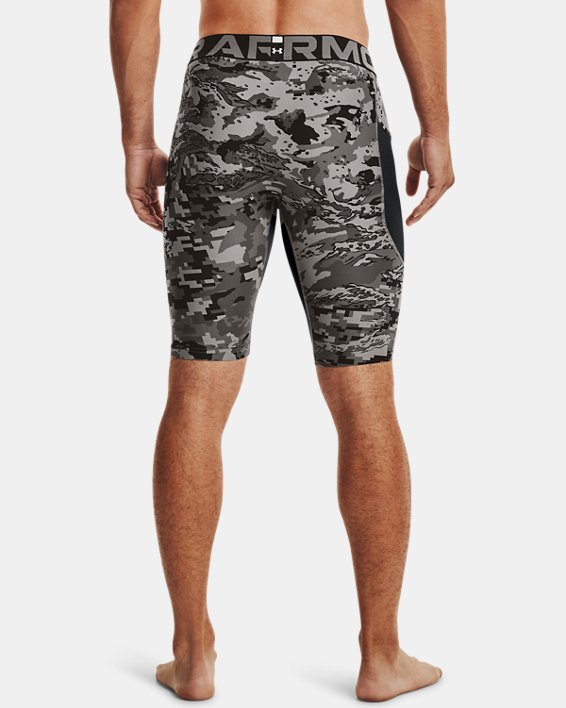 Men's HeatGear® Camo Long Shorts, Gray, pdpMainDesktop image number 2
